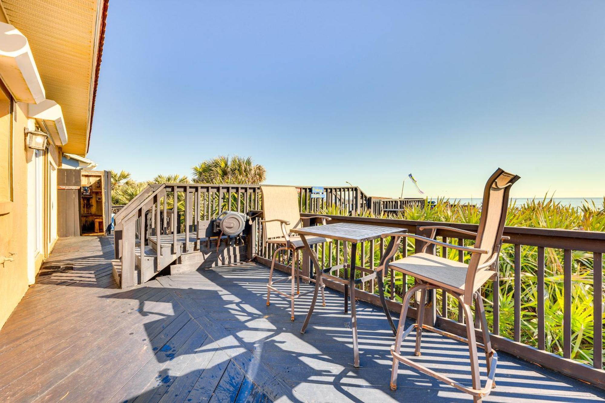 Oceanfront Oasis In Flagler Beach With Deck And Views! Dış mekan fotoğraf