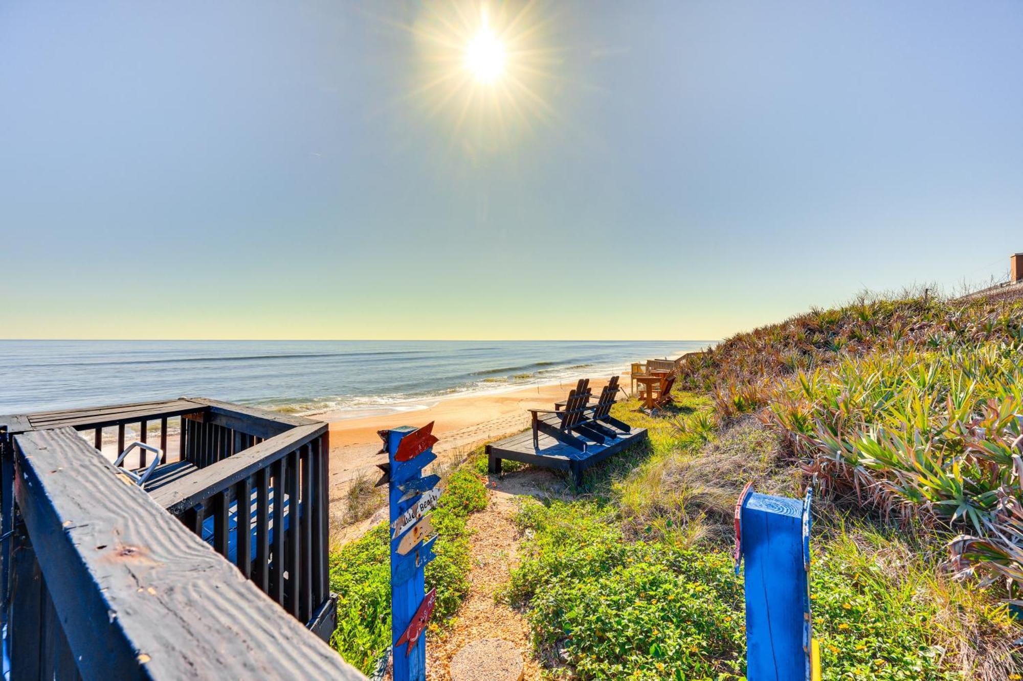 Oceanfront Oasis In Flagler Beach With Deck And Views! Dış mekan fotoğraf