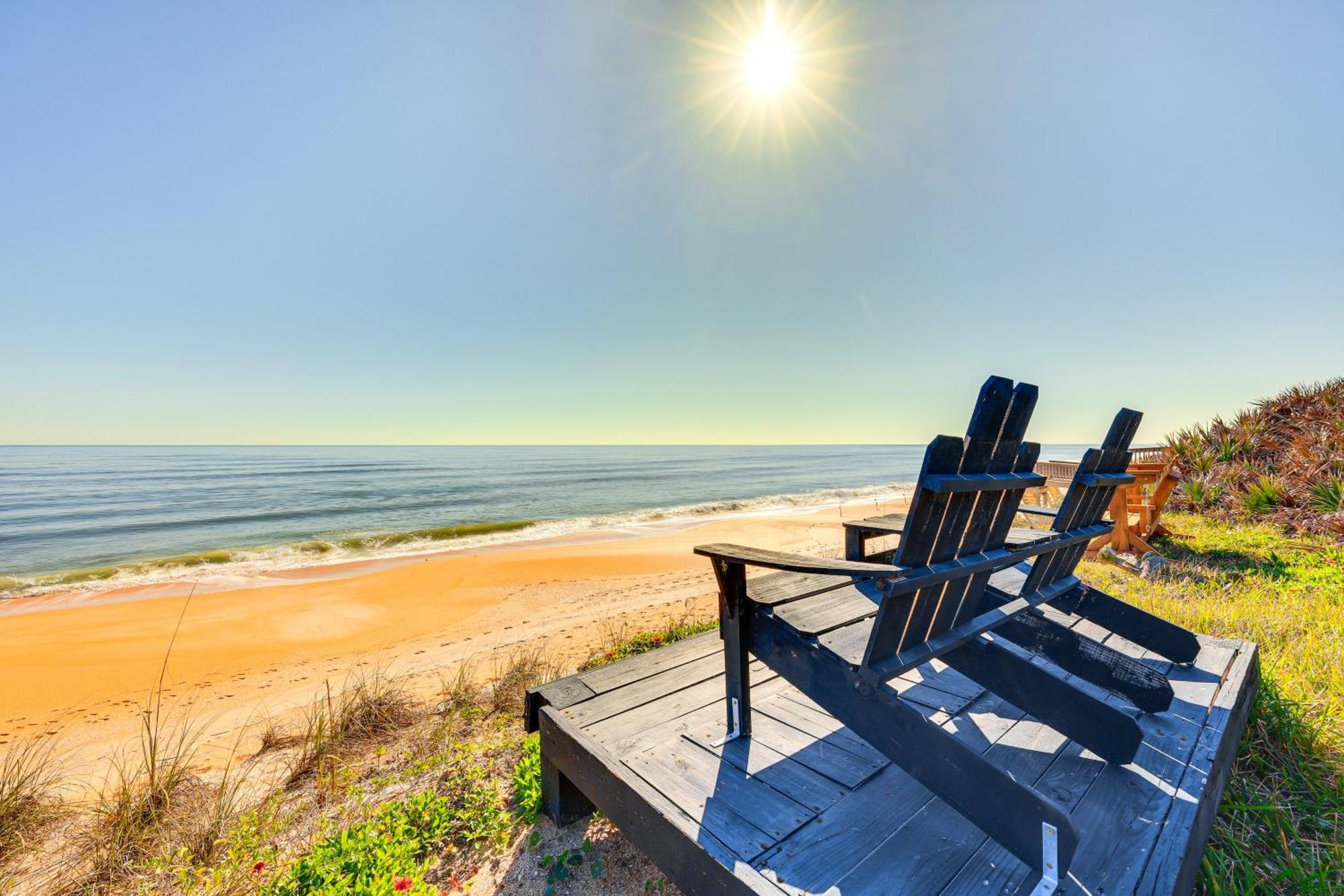 Oceanfront Oasis In Flagler Beach With Deck And Views! Dış mekan fotoğraf
